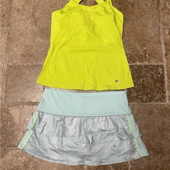 Fila top & Lucky In Love Tennis Skort 2-Piece outfit - Picture 13 of 16